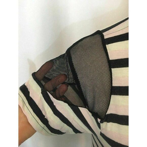 Pencey Standard Striped Mesh short sleeve top t shirt - Picture 3 of 8